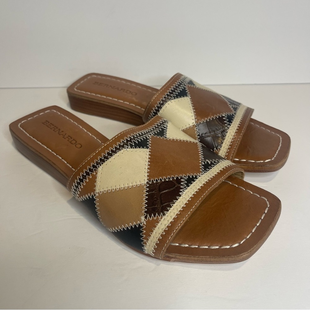 Bernardo Patchwork Obrie Sandals - image 5